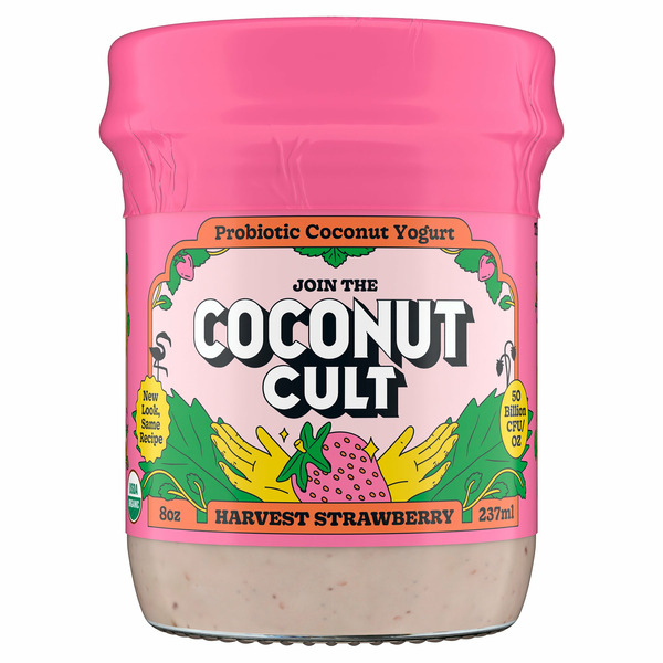 Yogurt The Coconut Cult Harvest Strawberry Probiotic Coconut Yougurt hero