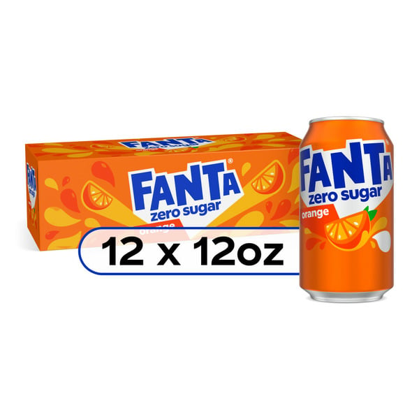 Soft Drinks Fanta Orange Zero Sugar Soda Fruit Flavored Soft Drink hero