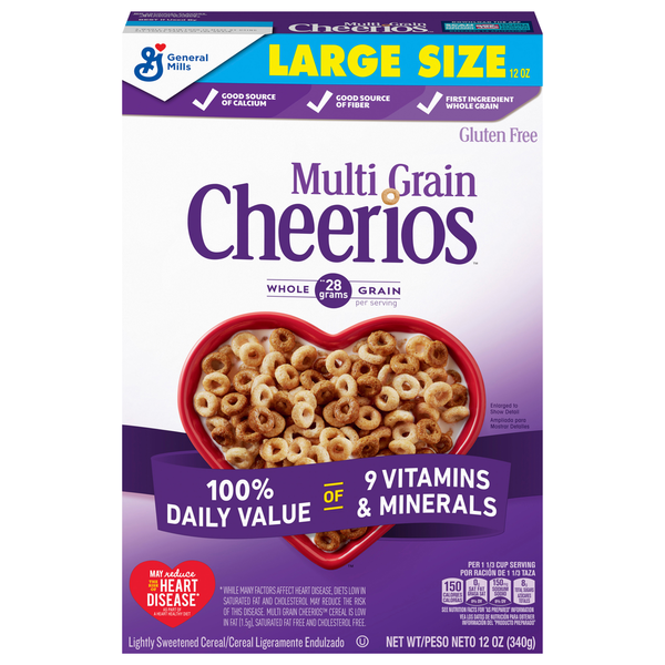 Cereal & Granola Cheerios Cereal, Multi Grain, Large Size hero