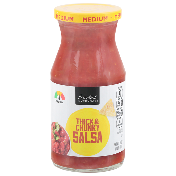 Fresh Dips & Tapenades Essential Everyday Salsa, Thick & Chunky, Medium hero