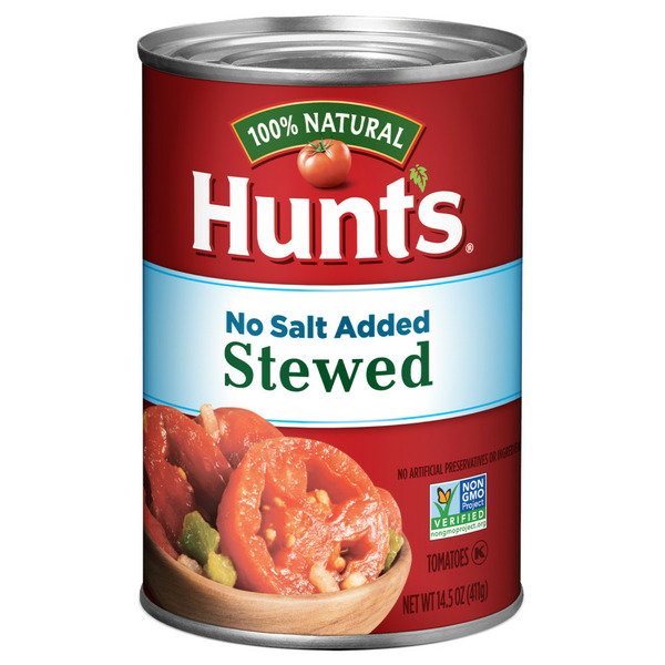 Canned & Jarred Vegetables Hunt's Stewed Tomatoes No Salt Added hero