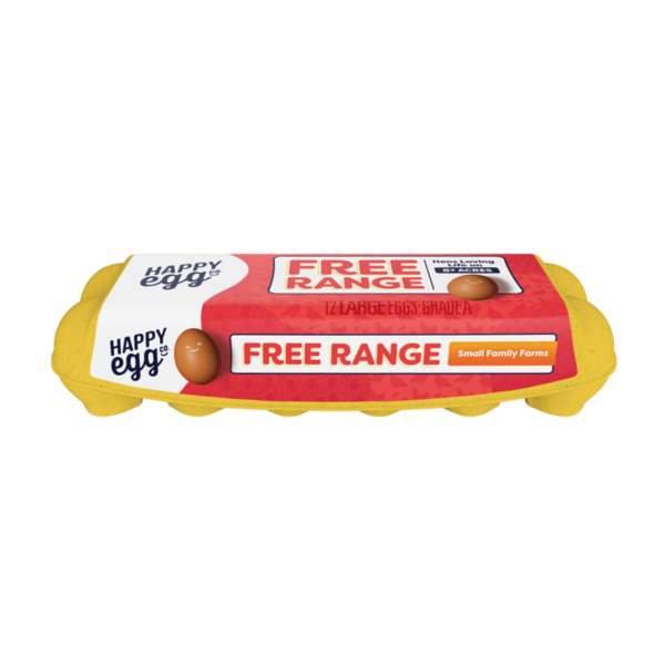 Eggs Happy Egg Free Range Large Brown Grade A Eggs hero