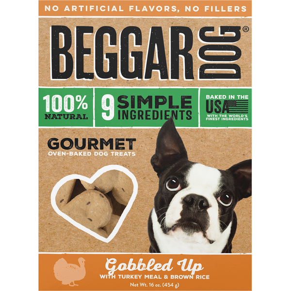 Dog Food & Care Beggar Dog Gobbled Up Gourmet Oven-Baked Dog Treats hero