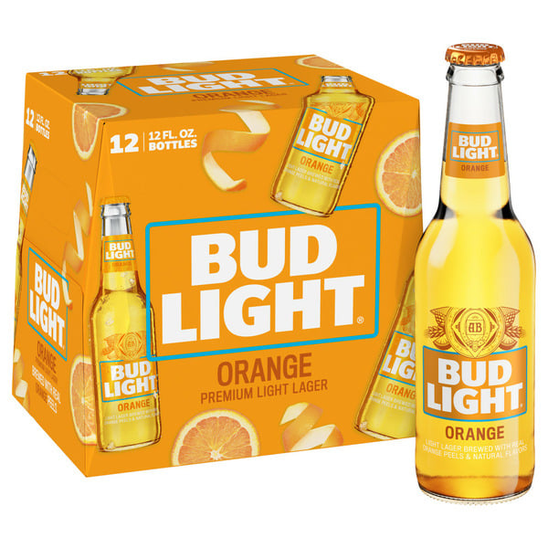 Beers & Coolers Bud Light Orange Lager Beer Bottles hero