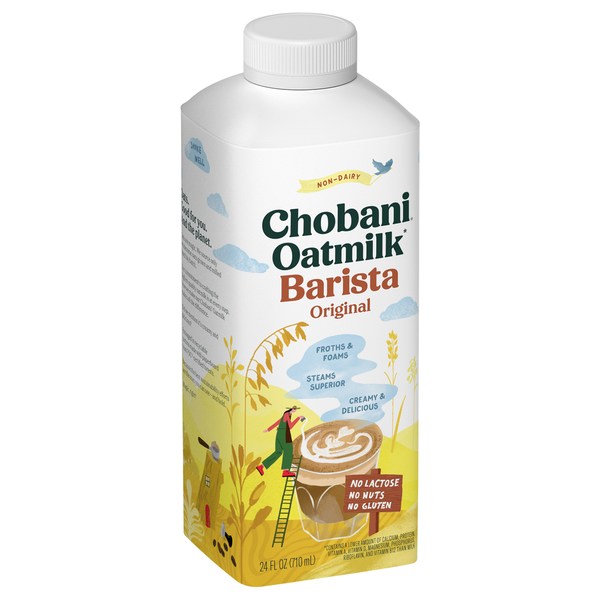 Chobani Oatmilk, Non-Dairy, Barista, Original hero