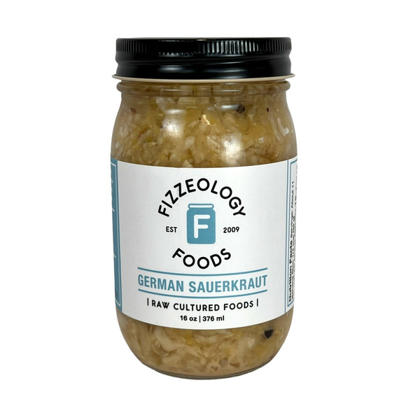 Pickled Goods & Olives Fizzeology Organic German Style Kraut hero