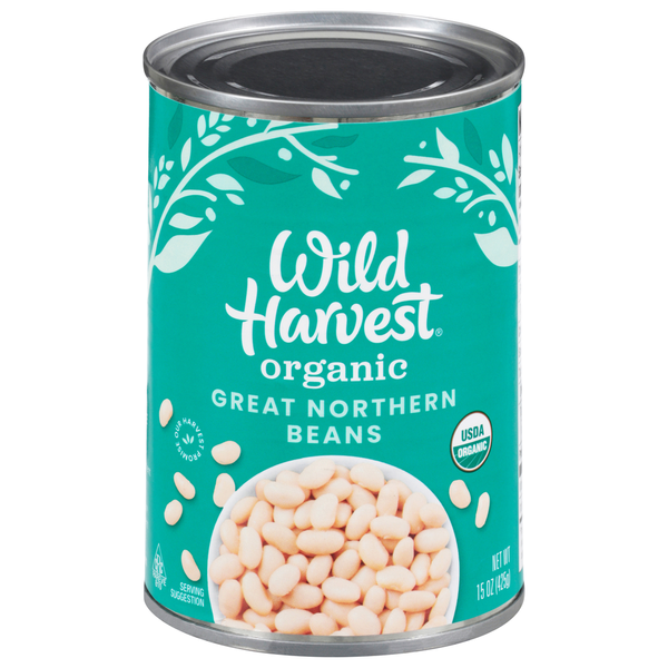 Canned Meals & Beans Wild Harvest Great Northern Beans, Organic hero