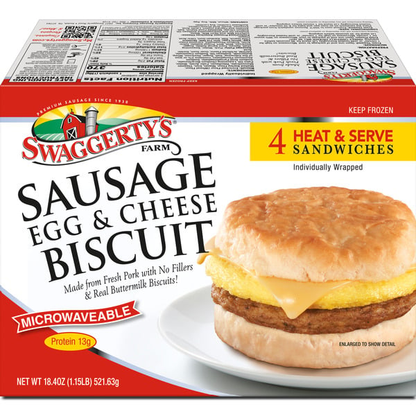 Swaggerty's Farm Sausage Egg & Cheese, Buttermilk Biscuit hero