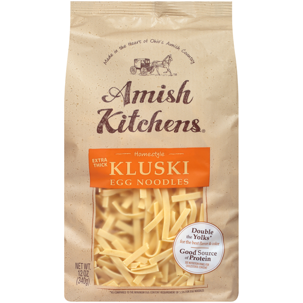 Dry Pasta Amish Kitchens Egg Noodles, Homestyle Extra Thick Kluski hero