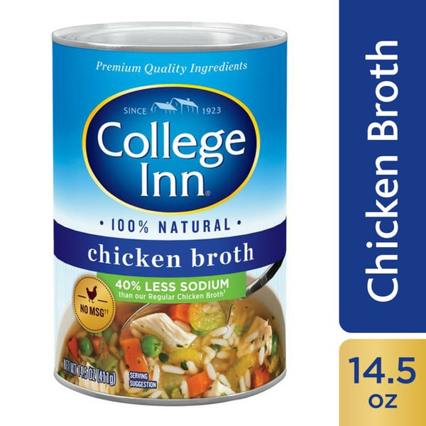 Soup, Stock & Broth College Inn Less Sodium Chicken Broth hero