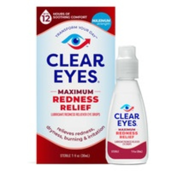 Eye & Ear Care Clear Eyes Eye Drops Max Redness Relief hero