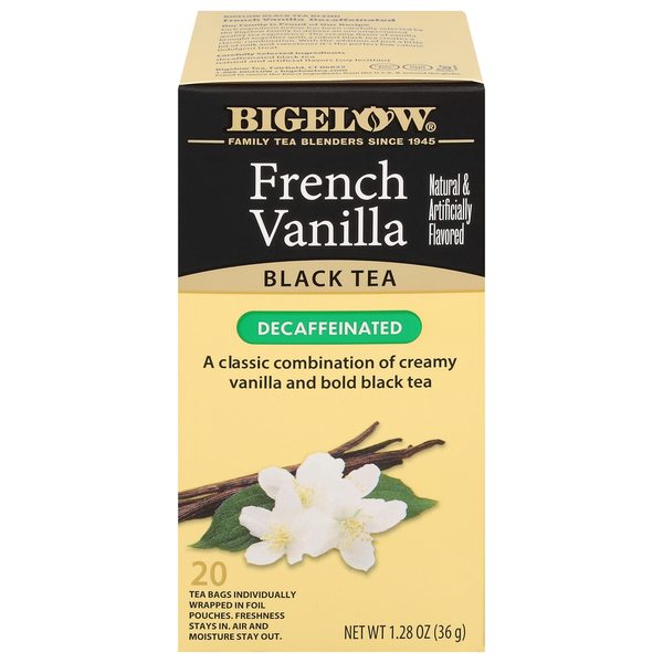 Tea Bigelow French Vanilla Decaffeinated Black Tea hero