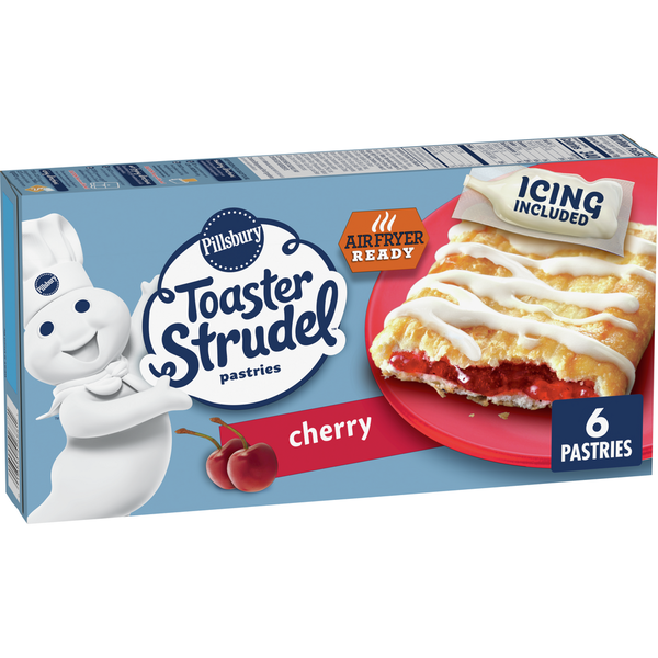 Frozen Breakfast Pillsbury Cherry Toaster Strudel Pastries hero