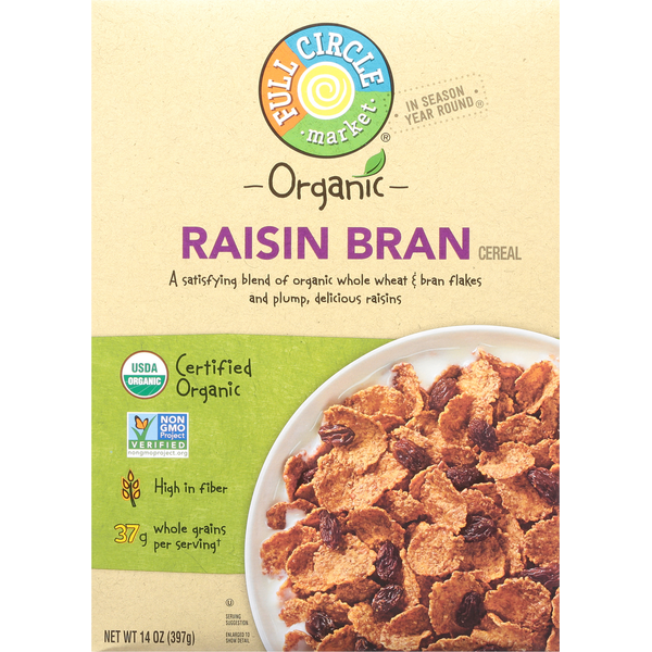 Cereal Full Circle Cereal, Raisin Bran hero