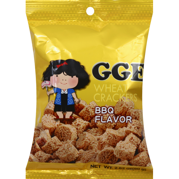 Crackers GGE Wheat Crackers, Bbq Flavor hero