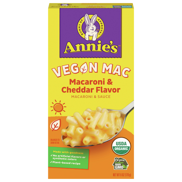 Instant Foods Annie's Macaroni & Sauce, Macaroni & Cheddar Flavor hero