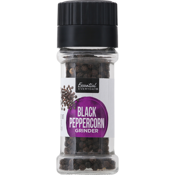 Spices & Seasonings Essential Everyday Black Peppercorn, Grinder hero