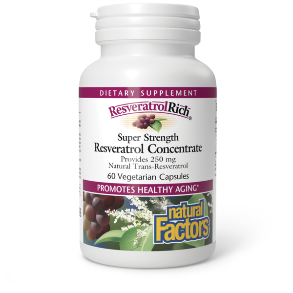 Vitamins & Supplements Natural Factors Resveratrolrich® Super Strength hero