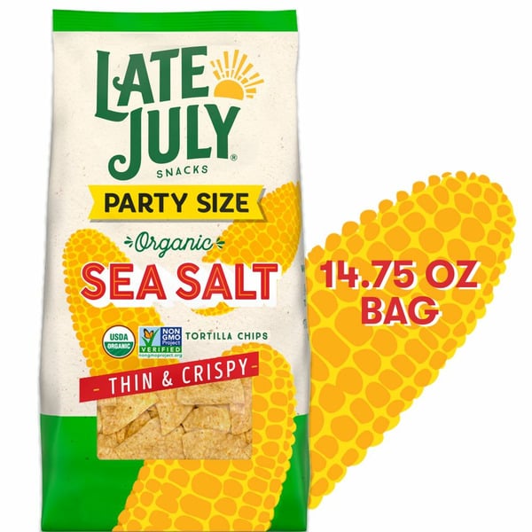 Late July Sea Salt Thin and Crispy Organic Tortilla Chips hero