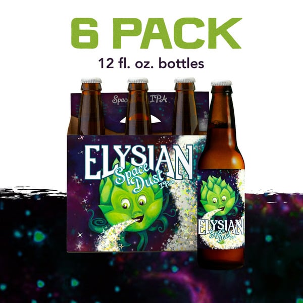 Craft Beer Elysian Space Dust IPA Craft Beer, India Pale Ale, Beer Bottles hero