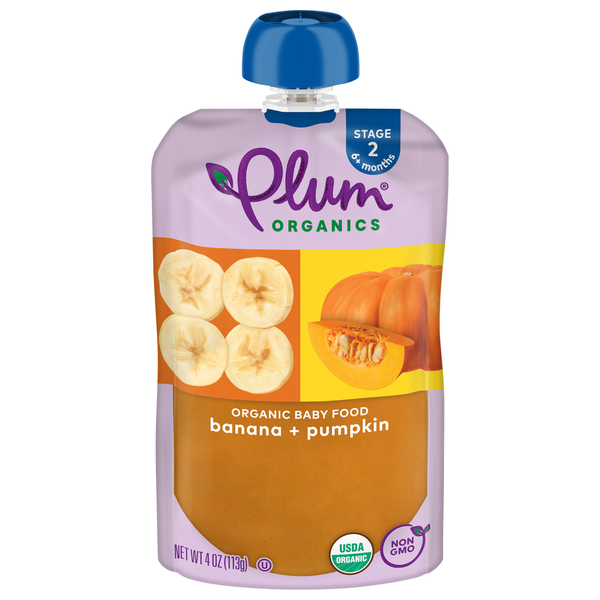 Baby First Aid & Vitamins Plum Organics Banana & Pumpkin Baby Food hero