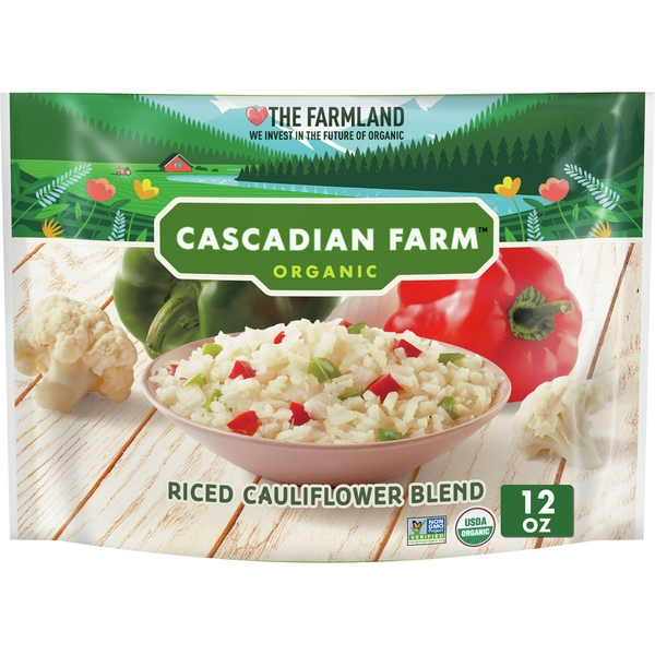 Grains, Rice & Dried Goods Cascadian Farm Organic Frozen Riced Cauliflower Blend with Vegetables hero