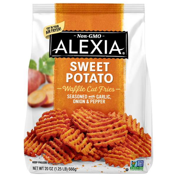 Frozen Potatoes Alexia Fries, Waffle Cut, Sweet Potato hero