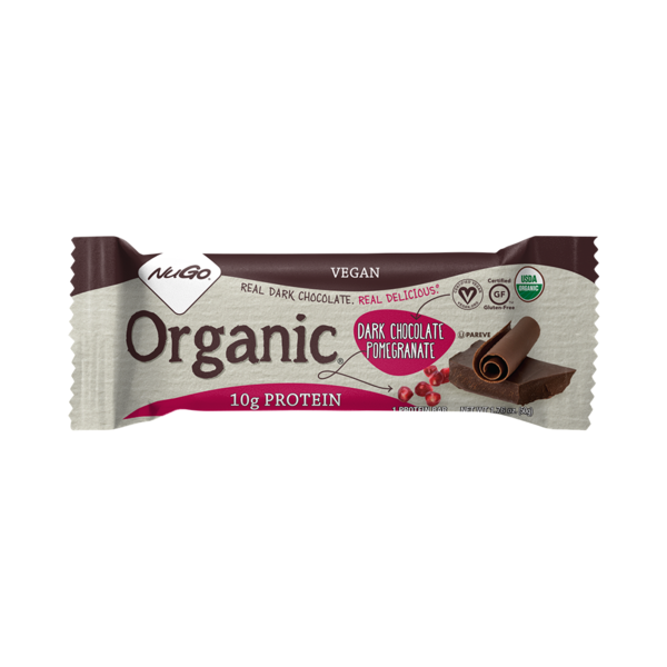 Energy & Granola Bars NuGo Organic Chocolate Pomegranate, Vegan, Gluten Free, Protein Bar hero