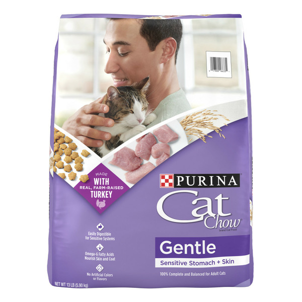 Cat Food & Care Purina Cat Chow Gentle Dry Cat Food, Sensitive Stomach + Skin hero