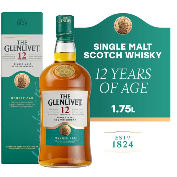 Whiskey The Glenlivet 12 Year Old Single Malt Scotch Whisky hero