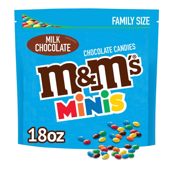 Candy & Chocolate M&M's MINIS Milk Chocolate Candy Family Size hero