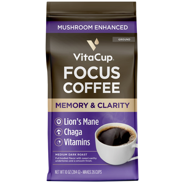 Coffee VitaCup Focus Ground Coffee with Mushrooms hero