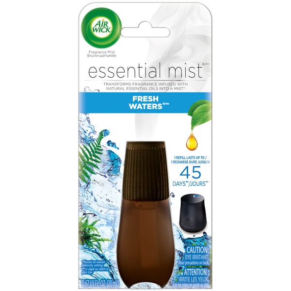 Air Fresheners & Candles Air Wick® Essential Mist 1 Refill, Fresh Waters, Essential Oils, Air Freshener hero