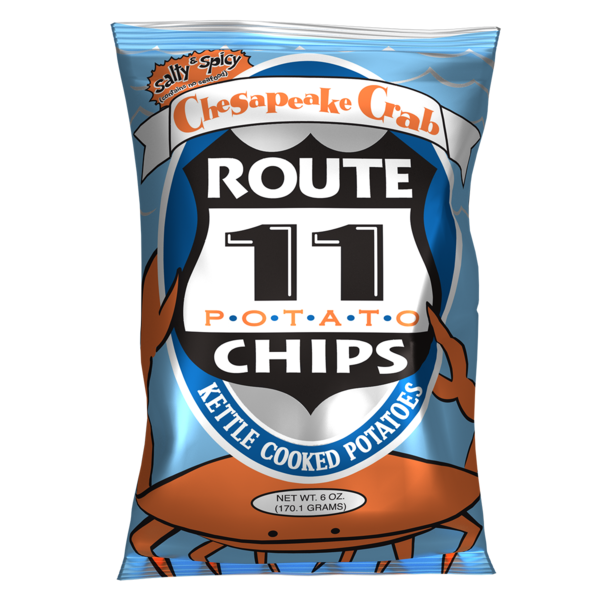 Chips & Pretzels Route 11 Chesapeake Crab Potato Chips hero