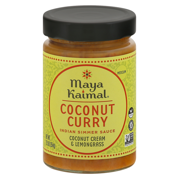 Condiments Maya Kaimal Simmer Sauce, Indian, Coconut Curry, Medium hero