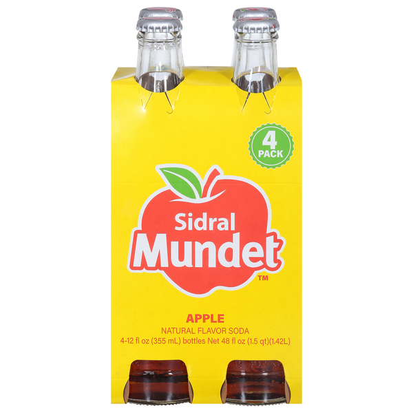 Mexican/Hispanic/Latino Foods Sidral Mundet Soda, Apple, 4 Pack hero