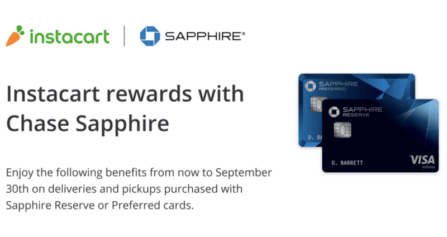 Instacart Teams Up with Chase Sapphire® to Bring New Offers to Cardmembers