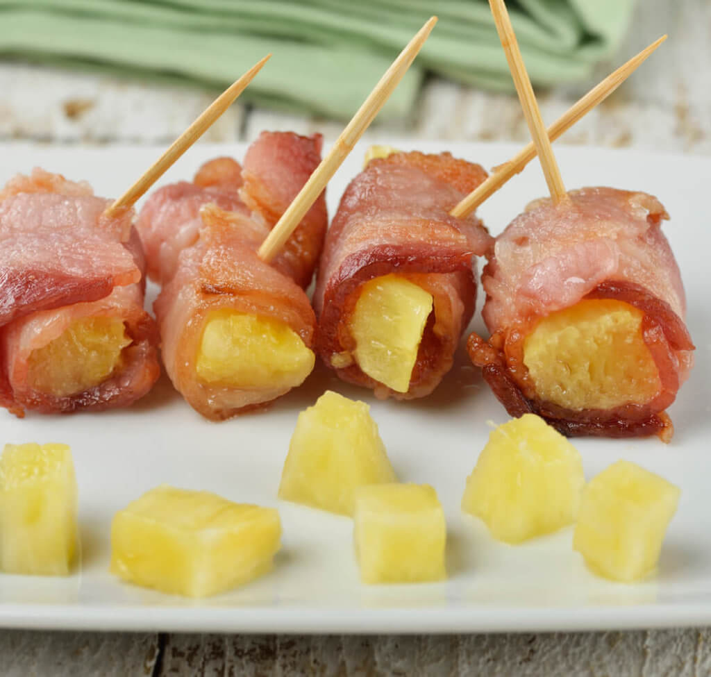 Bacon And Pineapple Appetizer Rolls