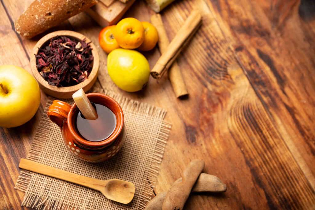 Ponche de Frutas. Christmas fruit punch is an infusion that is consumed in Mexico, traditionally during posadas and Christmas.