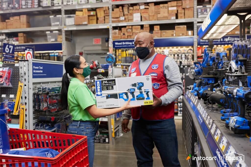 Lowe's expands Instacart same-day delivery service nationwide