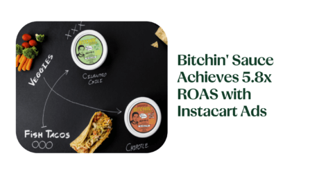 Bitchin' Sauce Achieves 5.8x ROAS with Instacart Ads