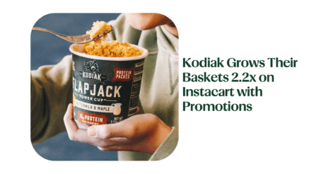 Kodiak Grows Their Baskets 2.2x on Instacart with Promotions