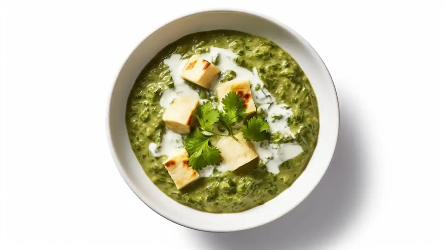 bowl of palak paneer