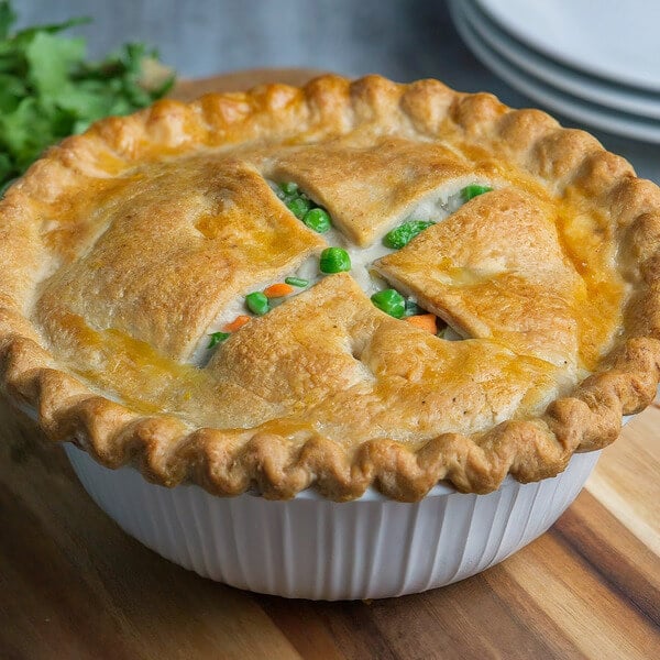 chicken pot pie using canned chicken