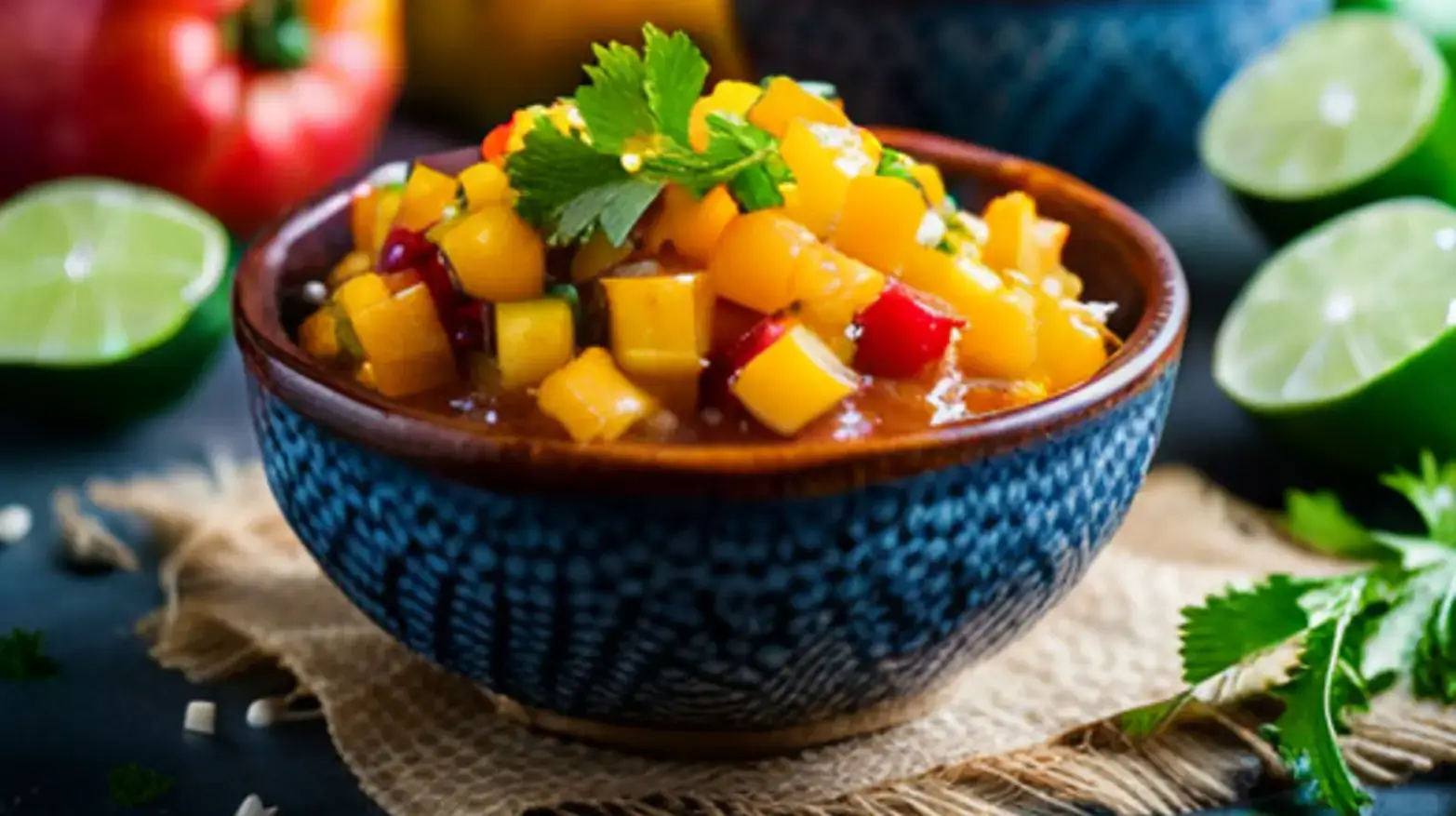 fresh and fruity mango salsa