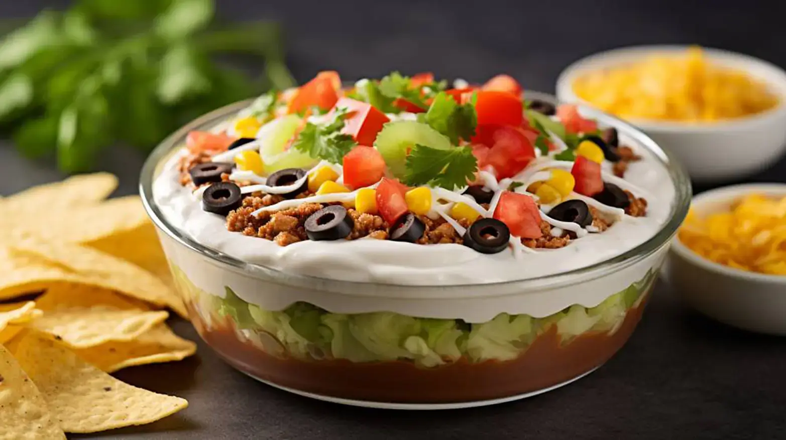 easy to make taco dip for game day