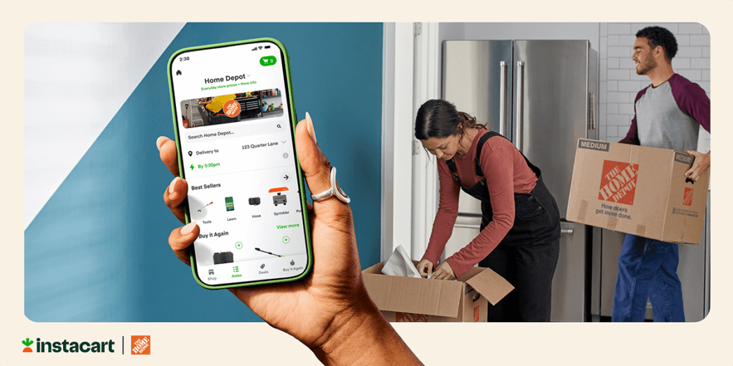 The Home Depot and Instacart Announce Nationwide Partnership to Offer Same-Day Delivery