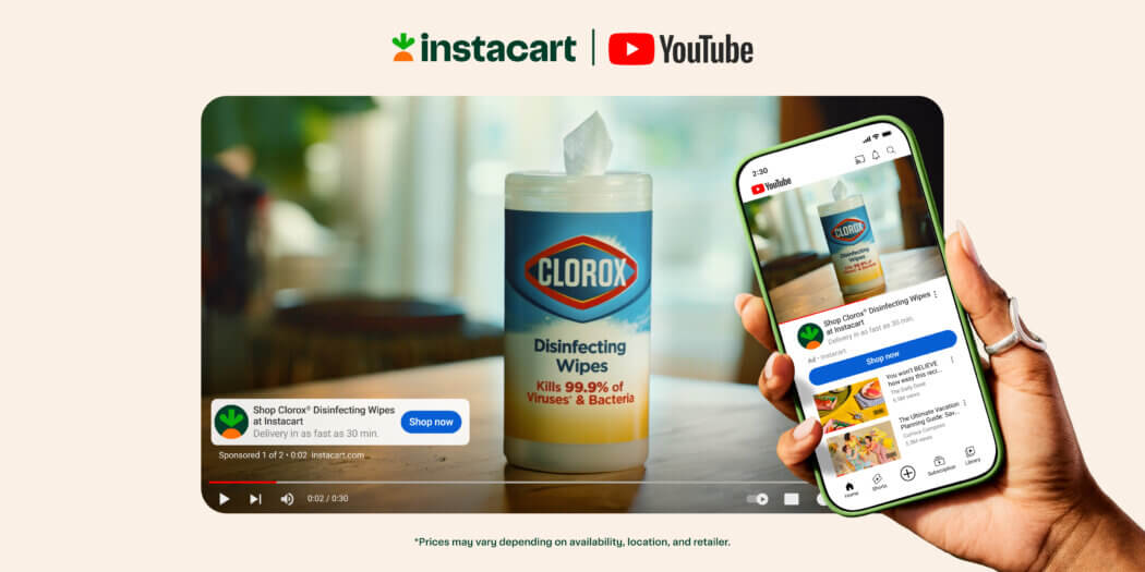 Instacart Makes YouTube Ads Shoppable for CPG Brands