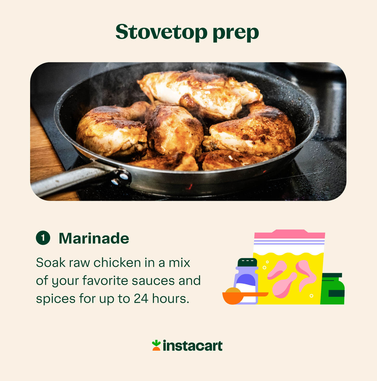 how to prepare chicken for stovetop cooking