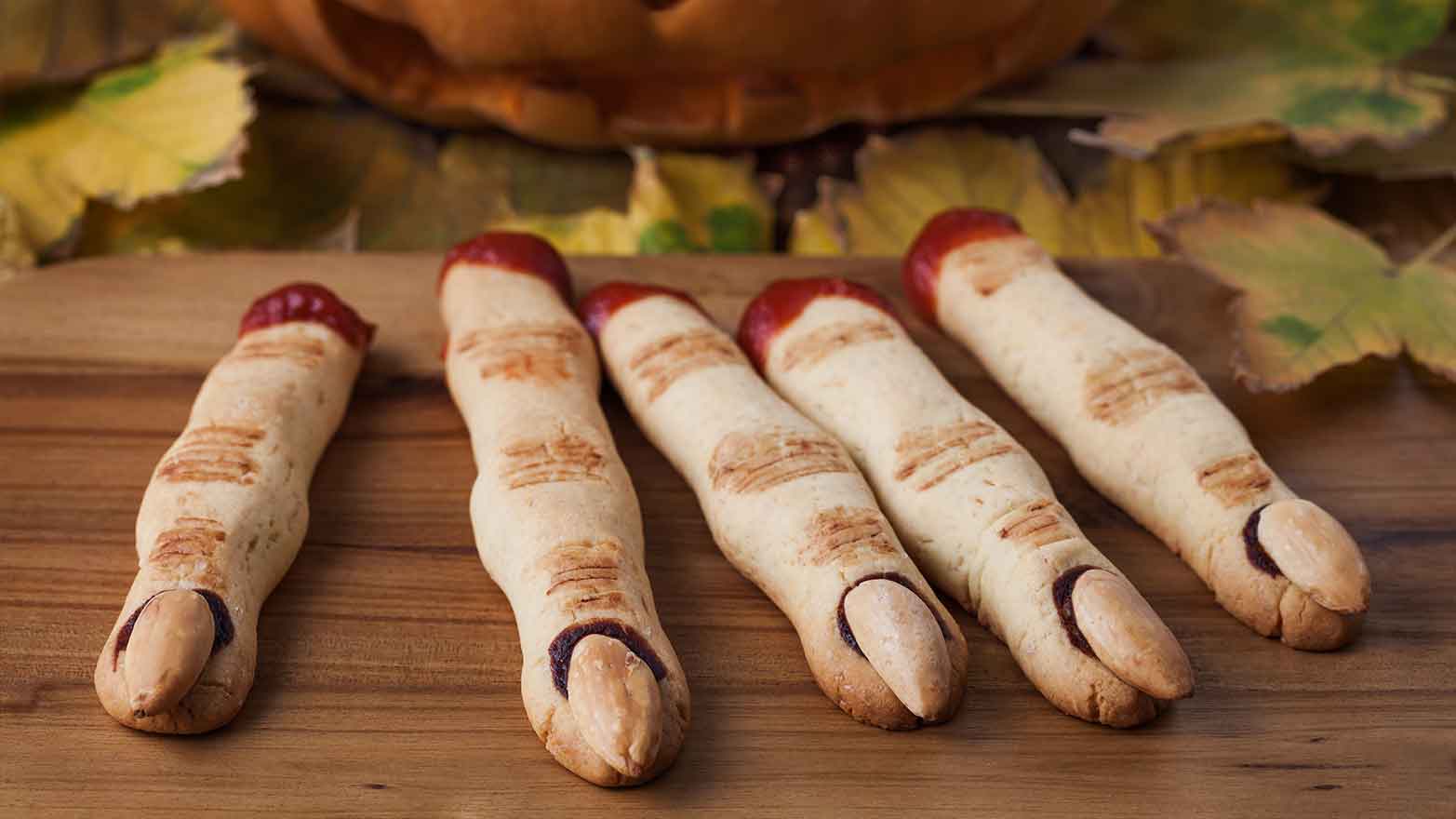 Cookies shaped like fingers